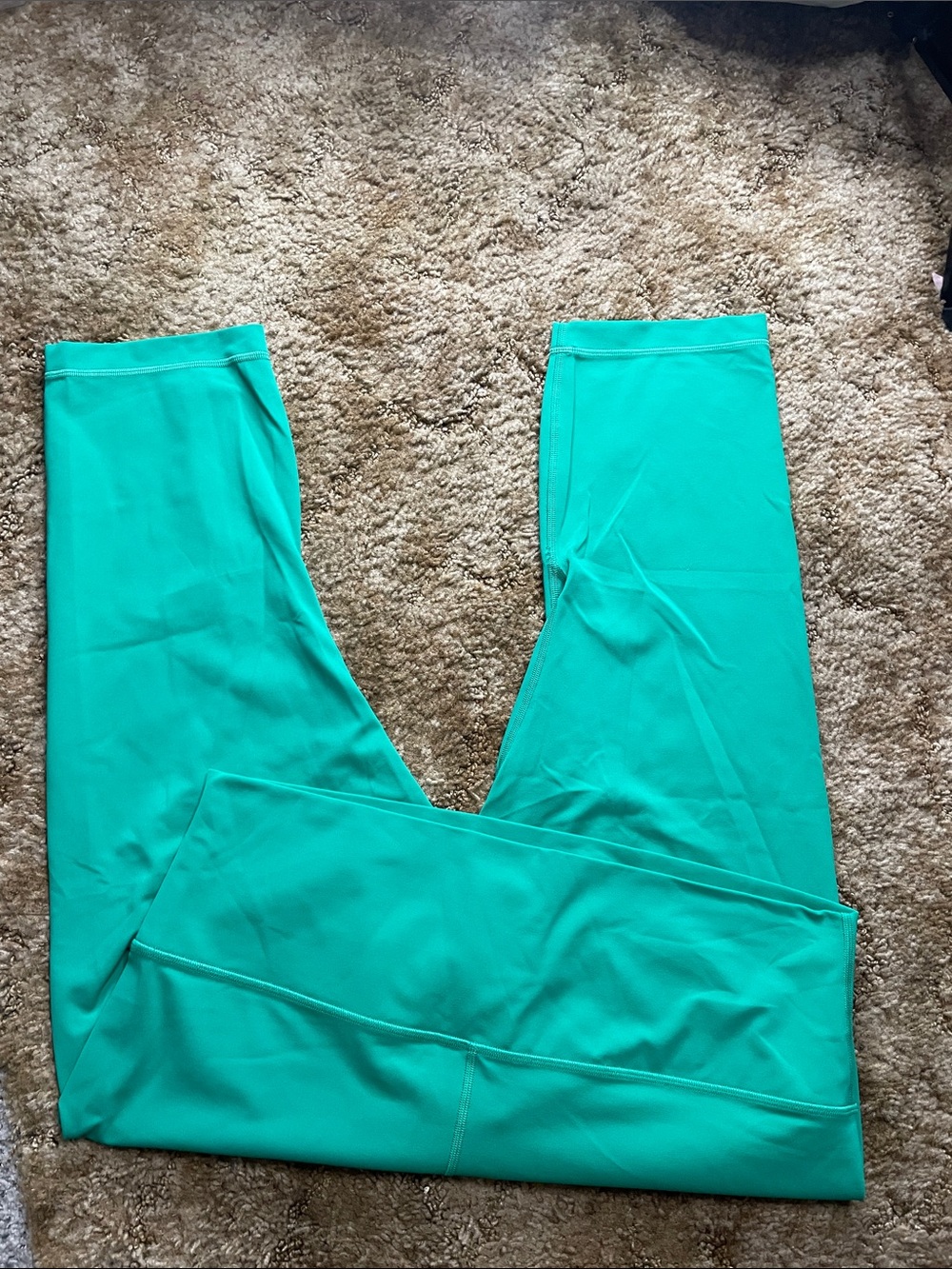 Lululemon Align Crop Green Leggings Size 16